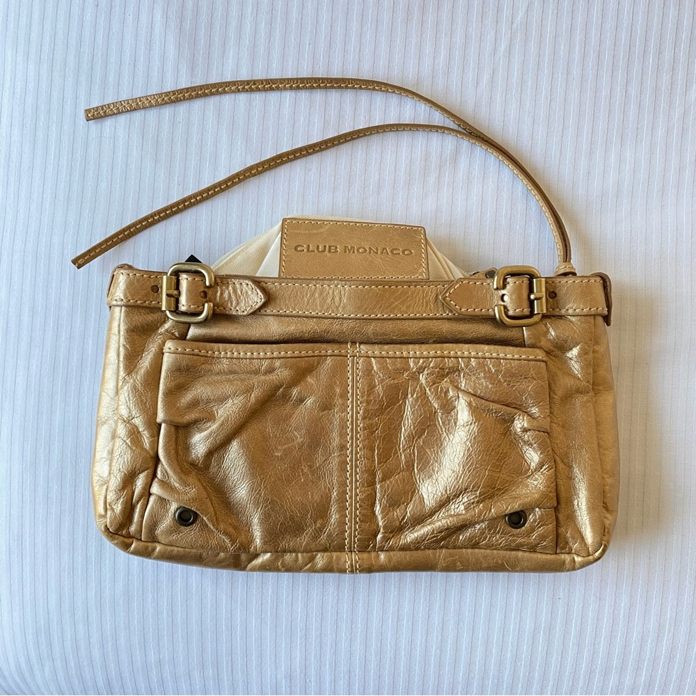 Club Monaco gold clutch
